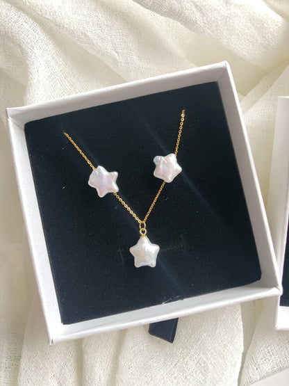 Star pearl Jewelry set, freshwater pearl jewelry