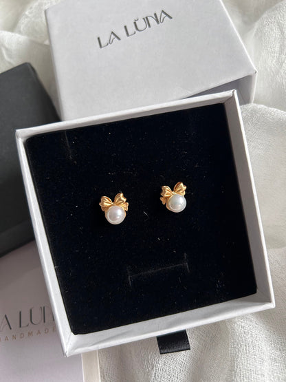 Freshwater pearl earrings, unique style earrings