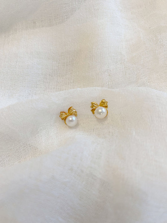 Freshwater pearl earrings, unique style earrings